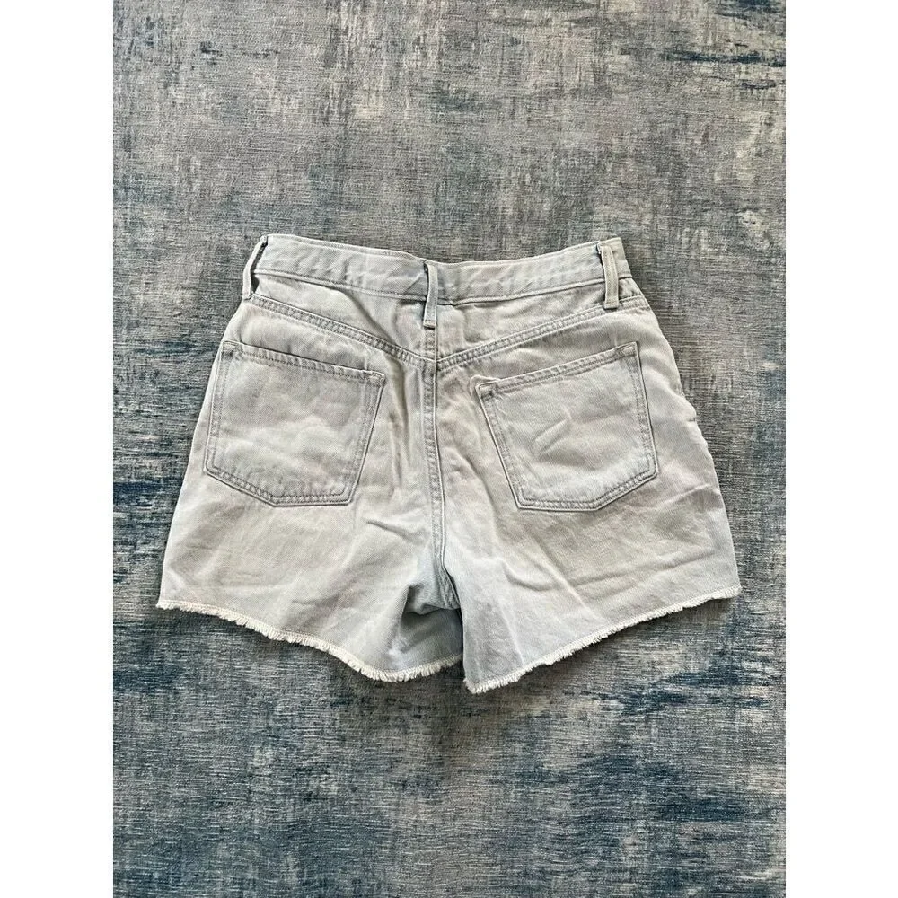 Old Navy Light Wash High Rise Button Fly Distressed Cut Off Shorts Girls 16